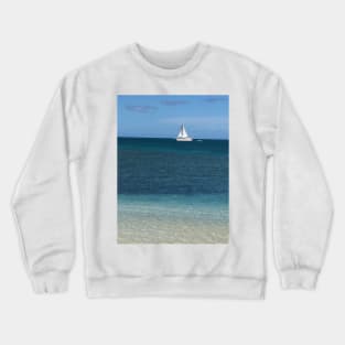 Sailboat in Antigua 2 Crewneck Sweatshirt